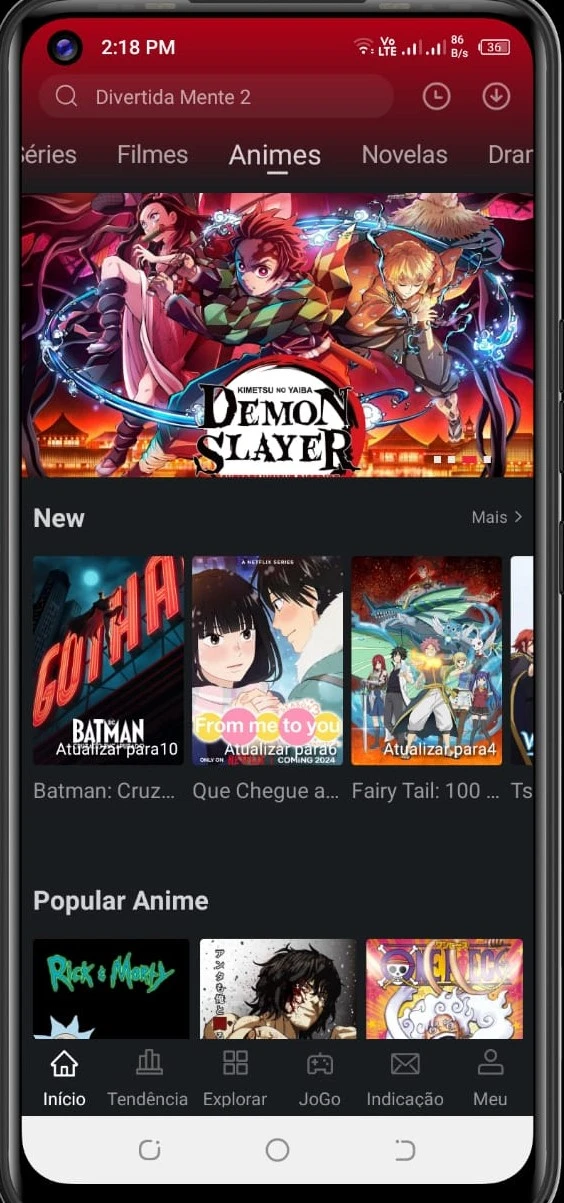 Anime shows on freecine